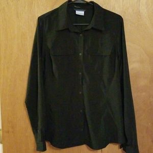 Columbia long sleeved button down shirt